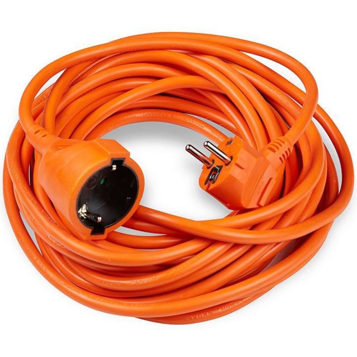 Удължител Technik Professional, 1 контакт, 16A, IP20, Кабел 3x1.5mm2, 10 м, Оранжев