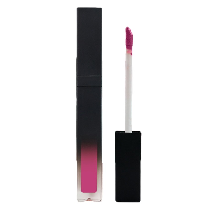 Ruj Mat lichid rezistent cu stralucire NovaCharm Mulberry Muse, Capul de perie este moale, Vegan / Cruelty-free, Rezistent la apa si mat, 5 ml