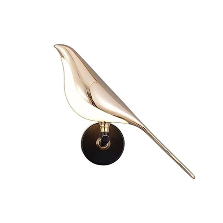 LED лампа за стена във формата на птица