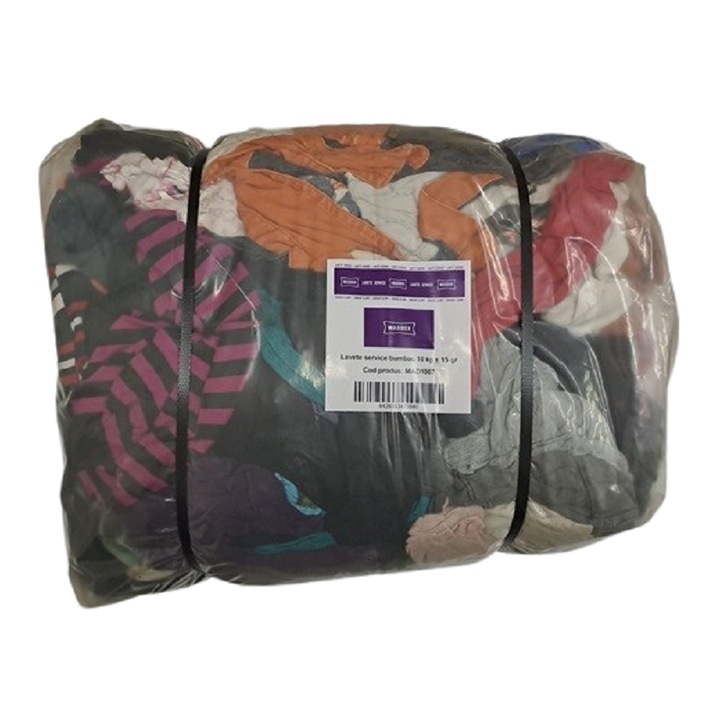 Lavete pentru service Maddox, din bumbac, greutate sac 10 kg, culori asortate