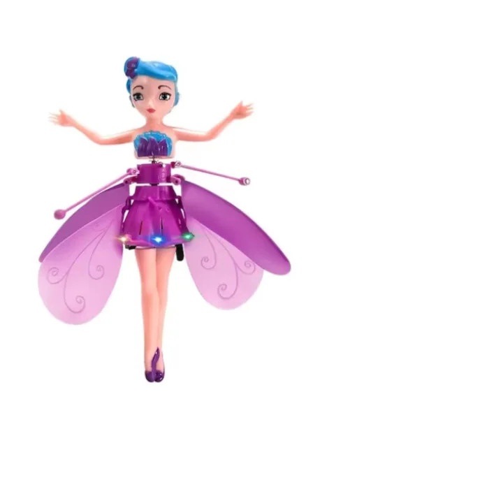 Repülő tündér, baba, infra szenzor, lila, +6 év, usb töltés