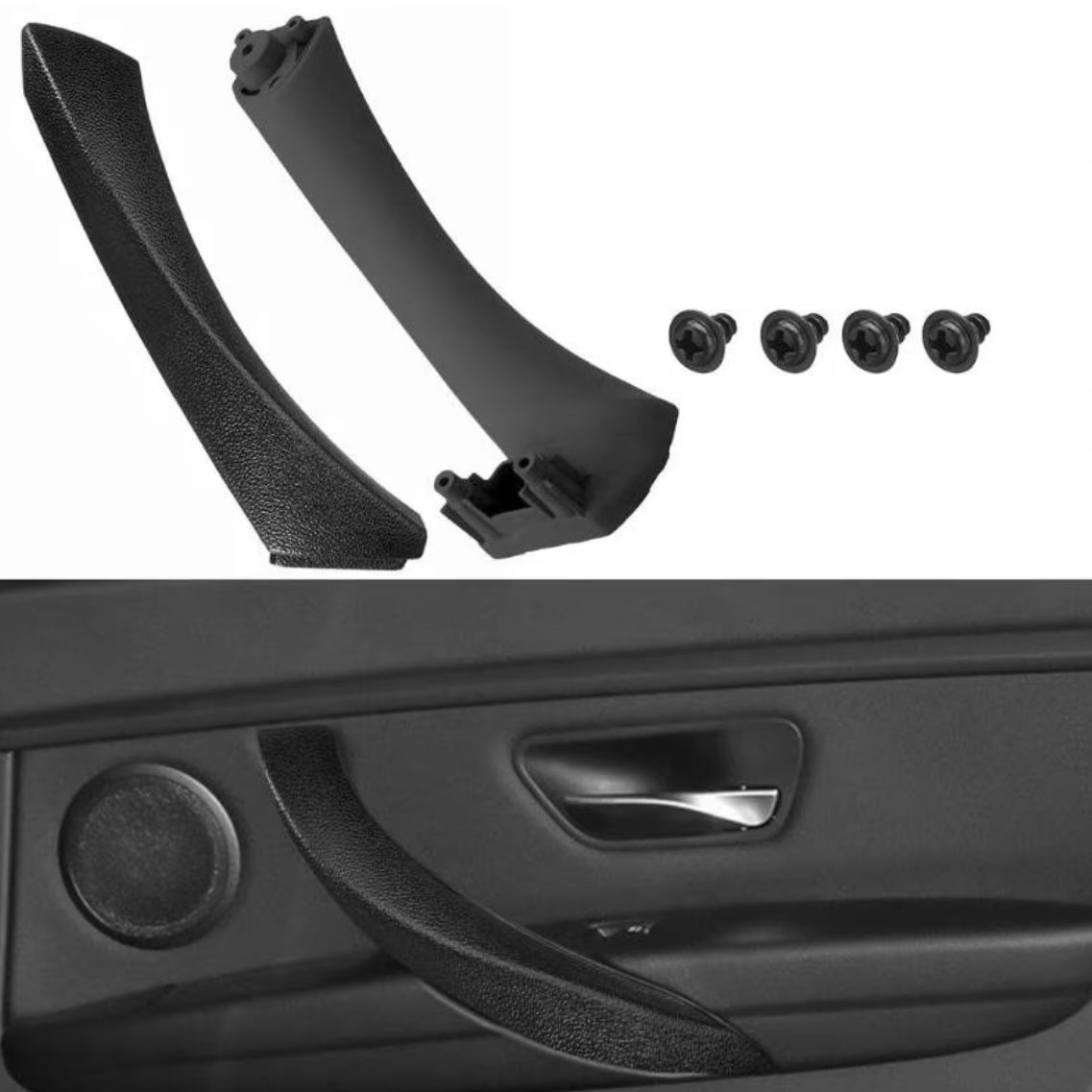 Maner Complet Usa Portiera Dedicat BMW Seria 3 E90 E91, Dreapta, Negru ...