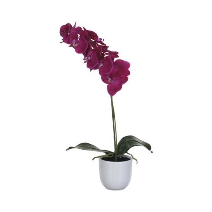 Planta Artificiala Orhidee, 60 Cm, Violet