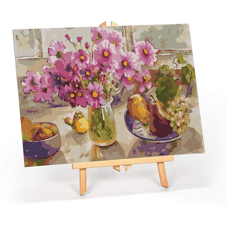 Set pictura pe numere, vopsea acrilica, panza canvas 50cm x 40cn - LedgeBay