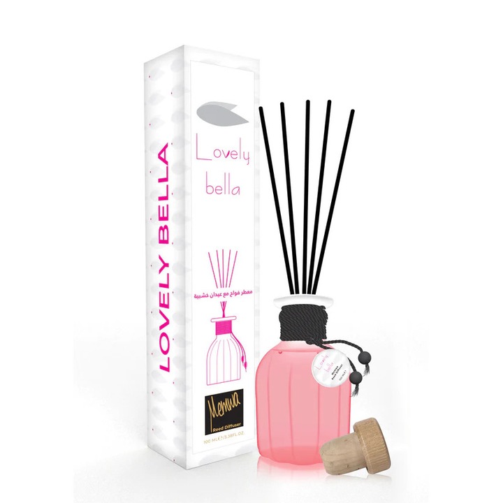 Szobafrissítő pálcikákkal, Memwa, 100 ml, Lovely Bella