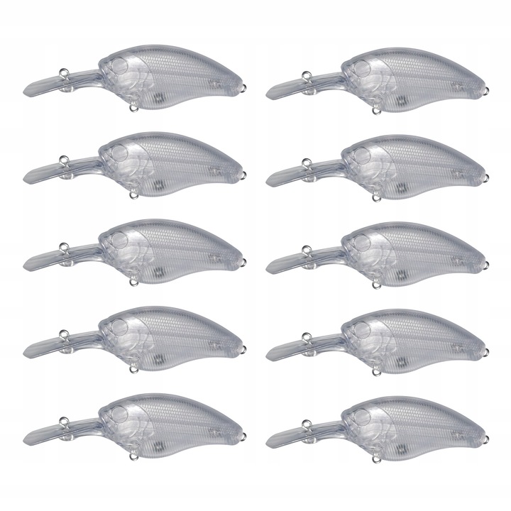 10 db-os volber szett festéshez, 9 cm, 10 g, Átlátszó