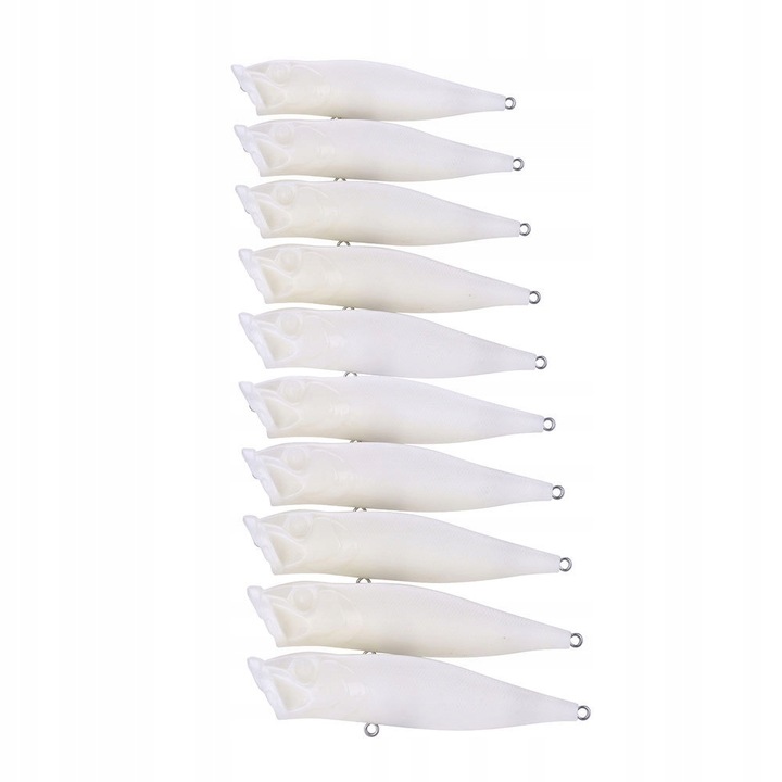 10 db-os ecsetkészlet, Műanyag, 9 cm, 10,5 g, Fehér