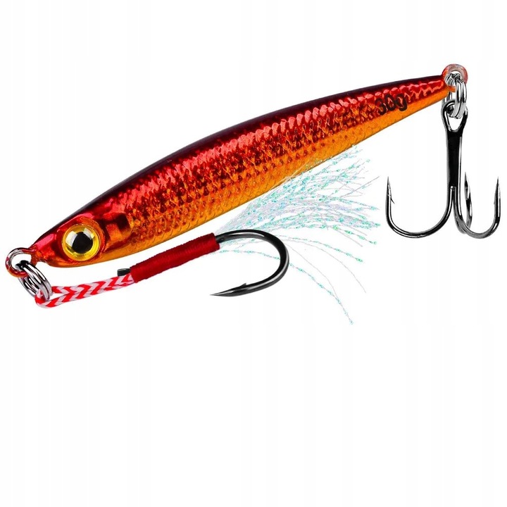 Horgászcsali, 20g, 6,3x0,9x0,75cm, tarka, 2 db-os készlet.