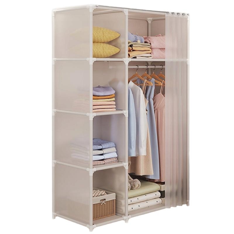 Dulap modular, EL136, Plastic/Metal, 162.5 x 70.5 x 44.5 cm, Alb - eMAG.ro