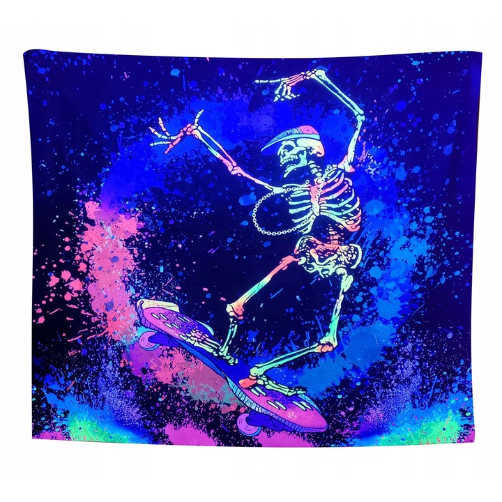 Fluoreszkáló dekoratív falikárpit 150x150cm UV