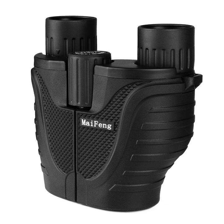 Бинокъл за деца и възрастни 10x25, първокласни лещи, нощно виждане, водоустойчив, висока мощност на фокусиране за наблюдение на птици, лов, пътуване, туризъм, черен, Daro®️