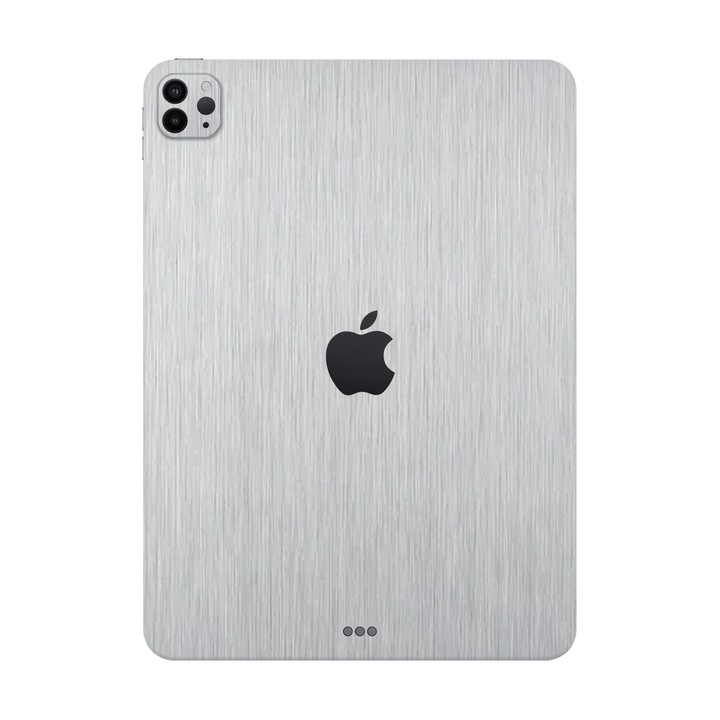 Folie de protectie pentru iPad Pro 12.9" (4th Gen), Colectia Elegans, Skin Spate cu laterale unite, Metalic Gri