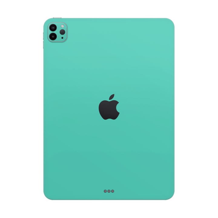 Folie de protectie pentru iPad Pro 12.9" (6th Gen), Colectia Unique, Skin Spate cu laterale unite, Mat Verde Menta