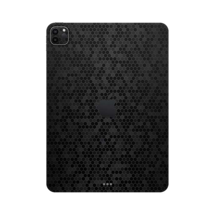 Folie de protectie pentru iPad Pro 11" (3rd Gen), Colectia Elegans, Skin Spate cu laterale unite, Honeycomb Negru