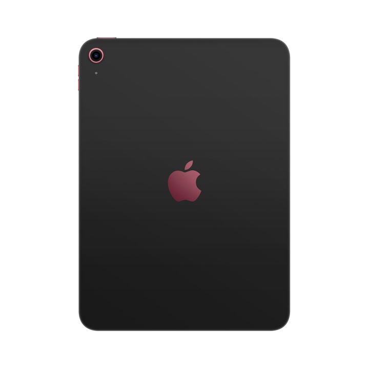 Folie de protectie pentru iPad 10.9" (10th Gen), Colectia Unique, Skin Spate cu laterale unite, Mat Negru