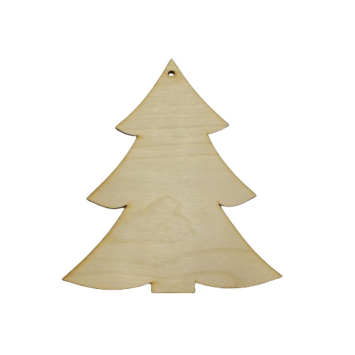 Decor forma brad lemn natural Corolla 15 x 19