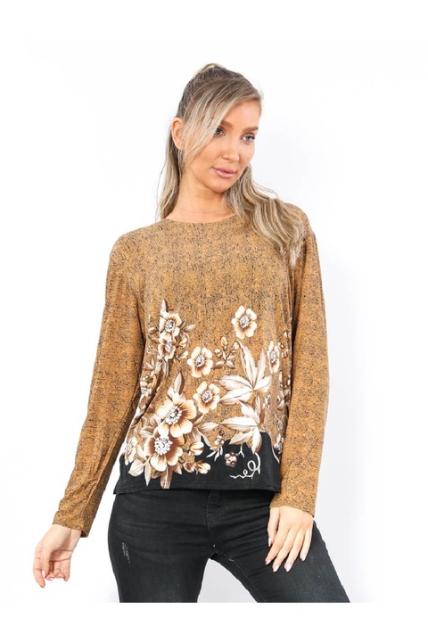 Bluza Dama LicraFlower Mustar, Galben mustar