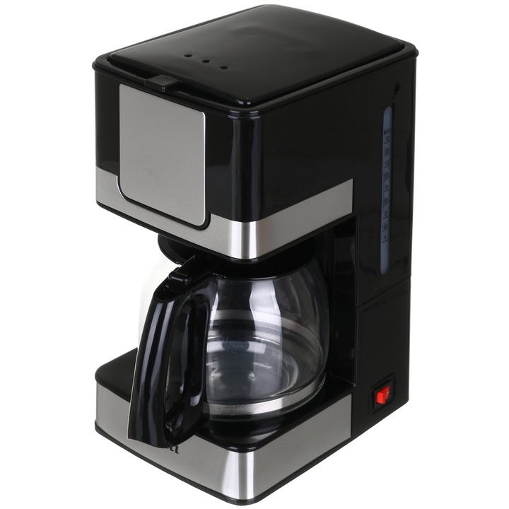 Кафемашина Laretti LR-CM7915, 800W, 220V, 50 Hz, 3.6 A, 1200ml, Подвижен, миещ се филтър, Защита от прегряване, Светлинен индикатор за включване/изключване, Възможност за приготвяне на кафе и чай, Защита от кипене