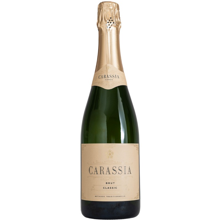 Vin Spumant Alb Crama Carastelec Carassia, Classic Brut, 0.75l