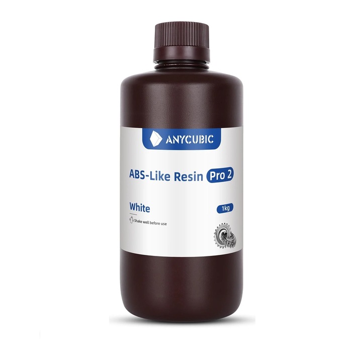 3D смола, Anycubic Abs-Like Pro 2, 1 кг, бяла, за 3D принтер