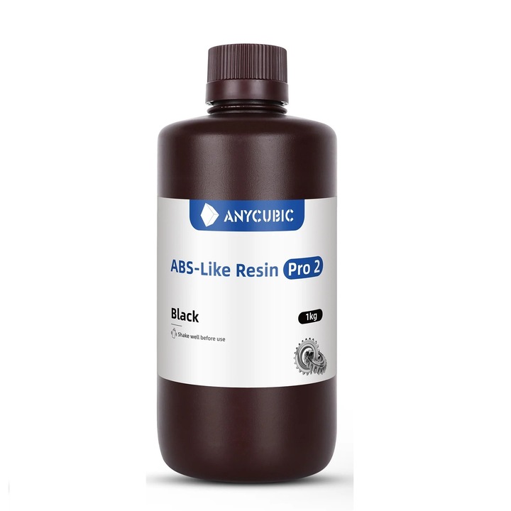 3D смола, Anycubic Abs-Like Pro 2, 1 кг, черна, за 3D принтер