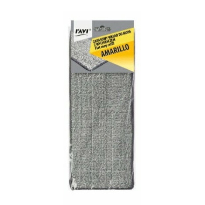 Комплект от 2 пълнителя за плосък моп, Ravi, микрофибър, за Amarillo, сив