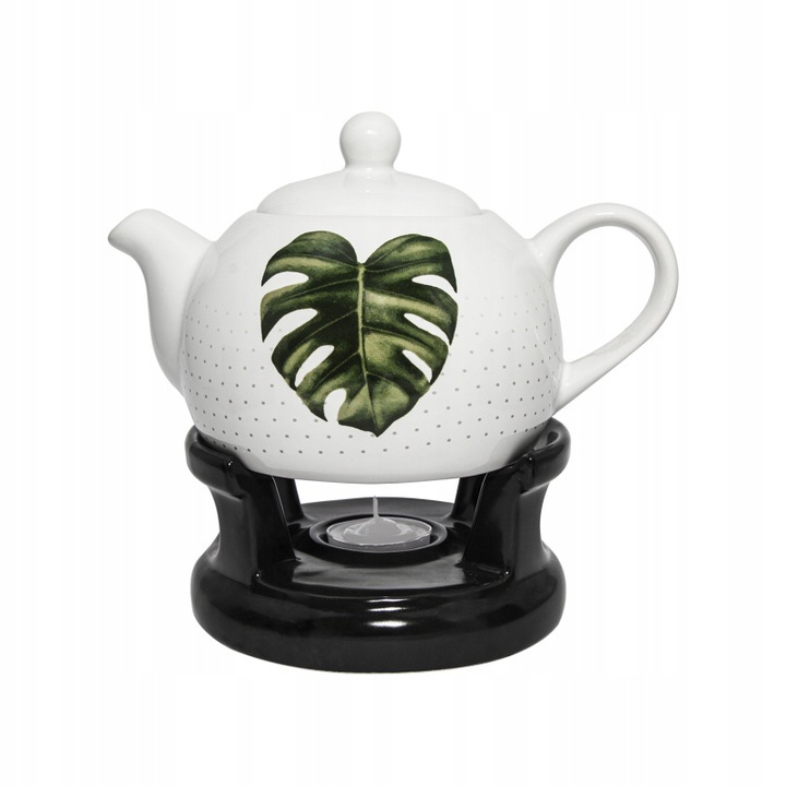 Teáskanna melegítővel, Tragar, 1 l, Multicolor