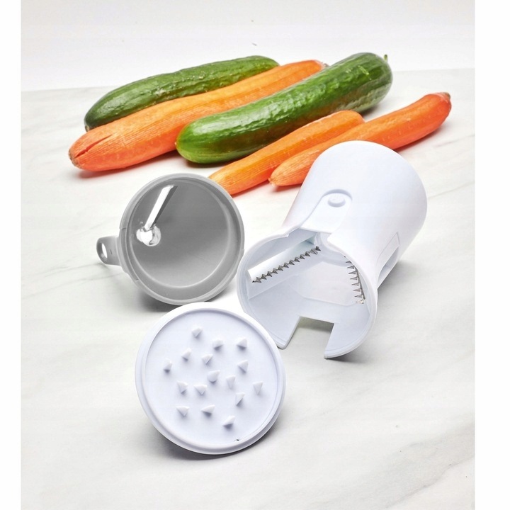 Зеленчукорезачка със спирала, Tadar, Стомана, Бяла