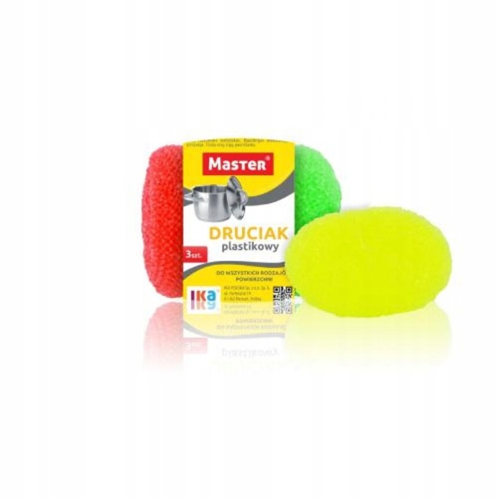 3 db szivacs készlet, Master, műanyag, többszínű