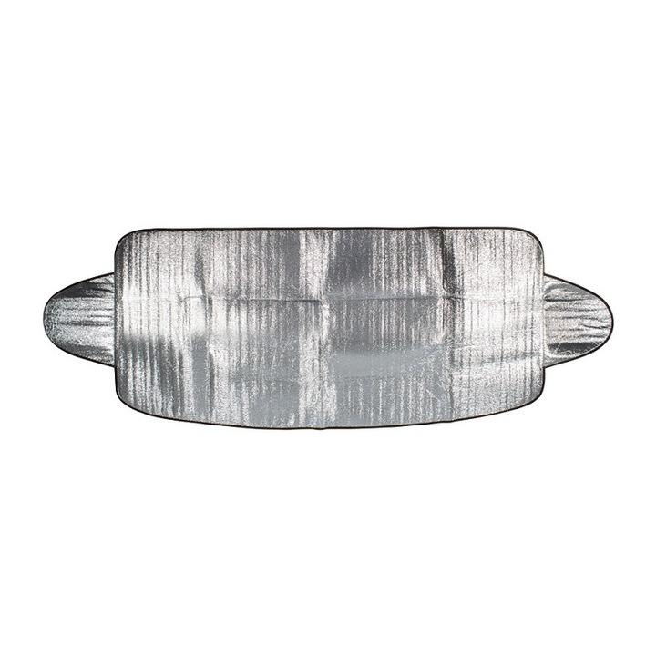 Parasolar auto pentru parbriz, Ravi, 200x70 cm, Argintiu