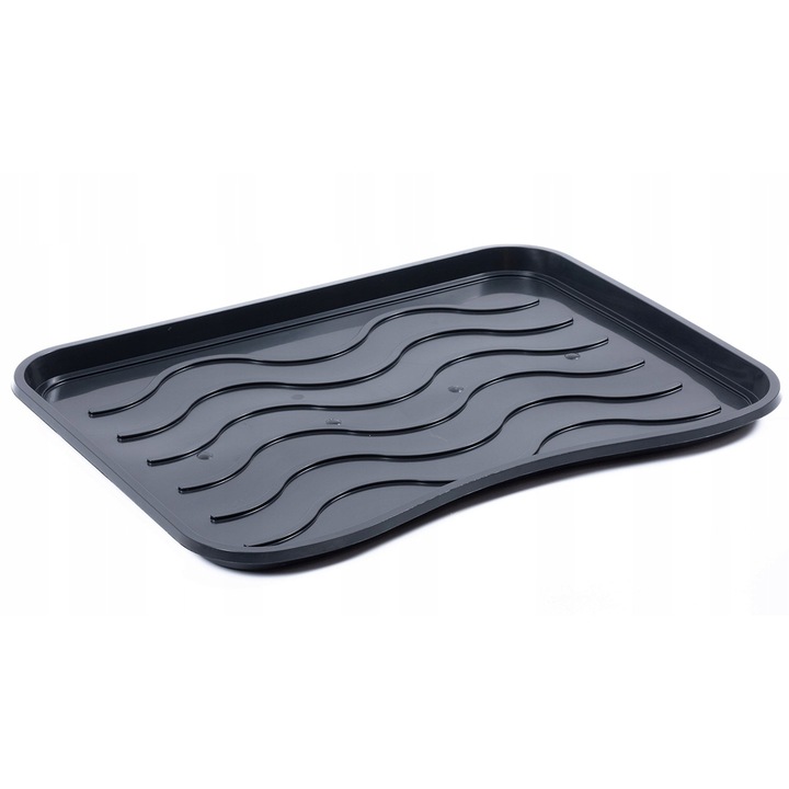 Stand universal pentru papuci, 38x38cm, Plastic, Anti-alunecare, Negru