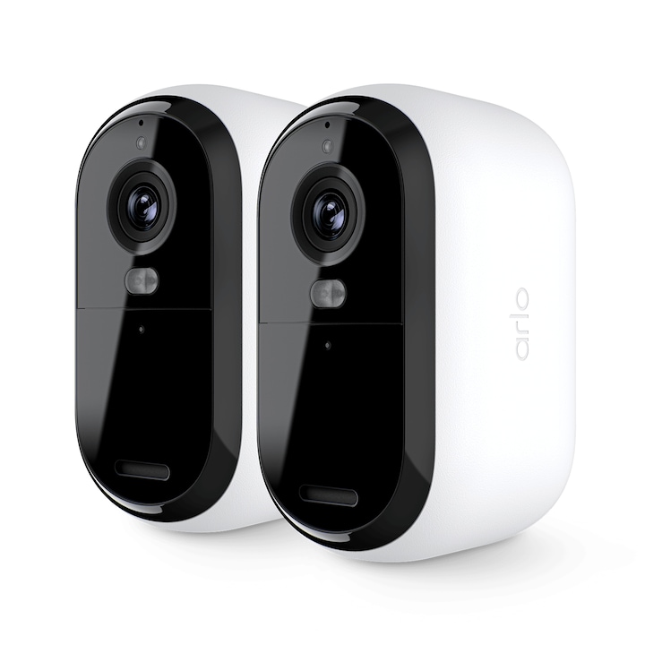 Arlo (VMC2250-111EUS) Essential (Gen.2) kültéri biztonsági kamera szett, 1080p Full HD, 2 db, fehér