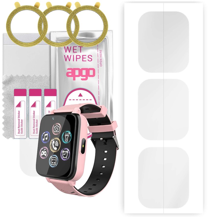 3 db APGO hidrogél védőfólia készlet VGg15 X18-hoz, könnyen felszerelhető, átlátszó, ultravékony