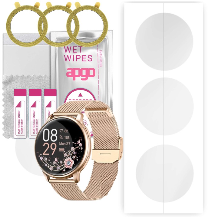 3x apgo Hydrogel Screen Protector for VvituaC LW27, Hydrogel Film, with positioning layer easy installation