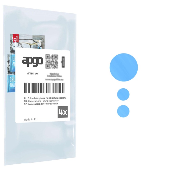 Folie de protectie pentru camera foto Sticla hibrida de protectie pentru Xiaomi 12 Lite, inlocuitor de sticla calita, fara crapaturi