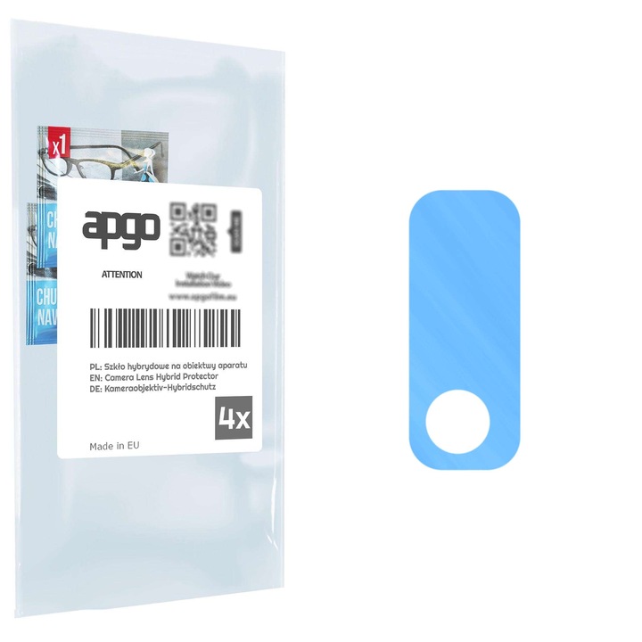 Folie de protectie pentru camera foto Sticla hibrida de protectie pentru Huawei Y8s, inlocuitor de sticla calita, fara crapaturi