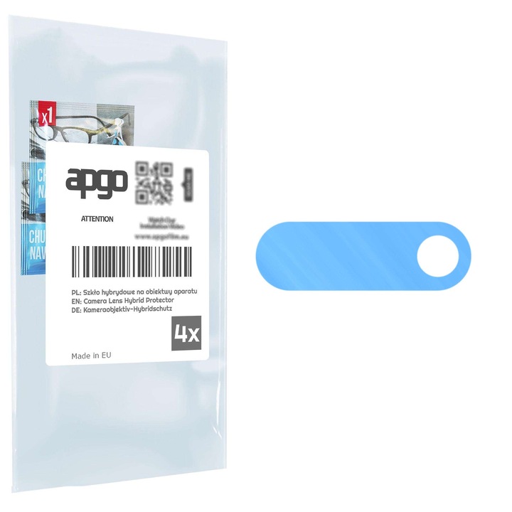 Folie de protectie pentru camera foto Sticla hibrida de protectie pentru Huawei Y7 Pro (2018), inlocuitor de sticla calita, fara crapaturi