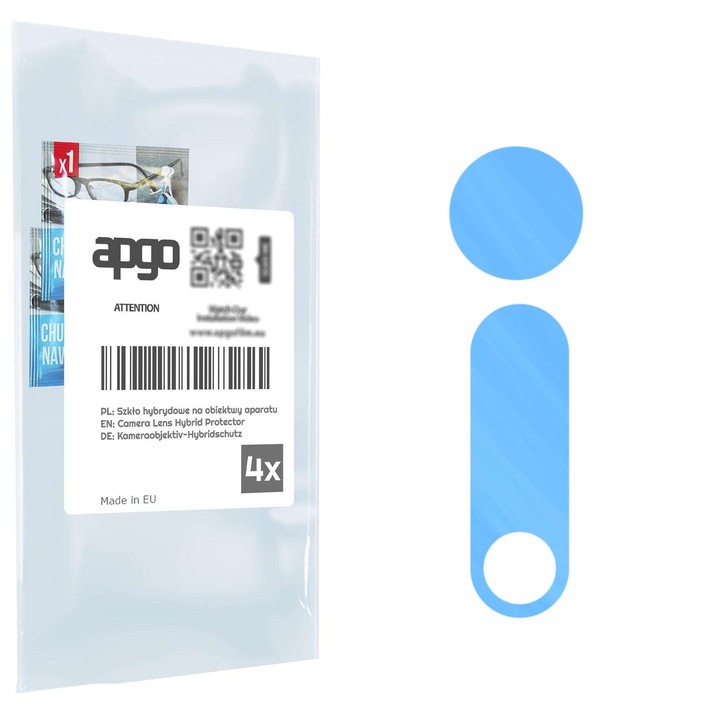 Folie de protectie pentru camera foto Sticla hibrida de protectie pentru Motorola Moto G8 Power Lite, inlocuitor de sticla calita, fara crapaturi