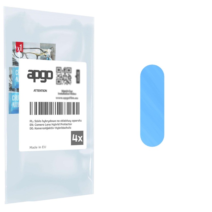 Folie de protectie pentru camera foto Sticla hibrida de protectie pentru Motorola One Action, inlocuitor de sticla calita, fara crapaturi