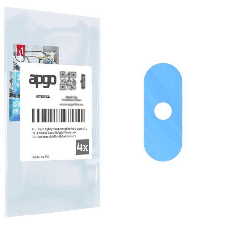 Folie de protectie pentru camera foto Sticla hibrida de protectie pentru Motorola One Power (P30 Note), inlocuitor de sticla calita, fara crapaturi