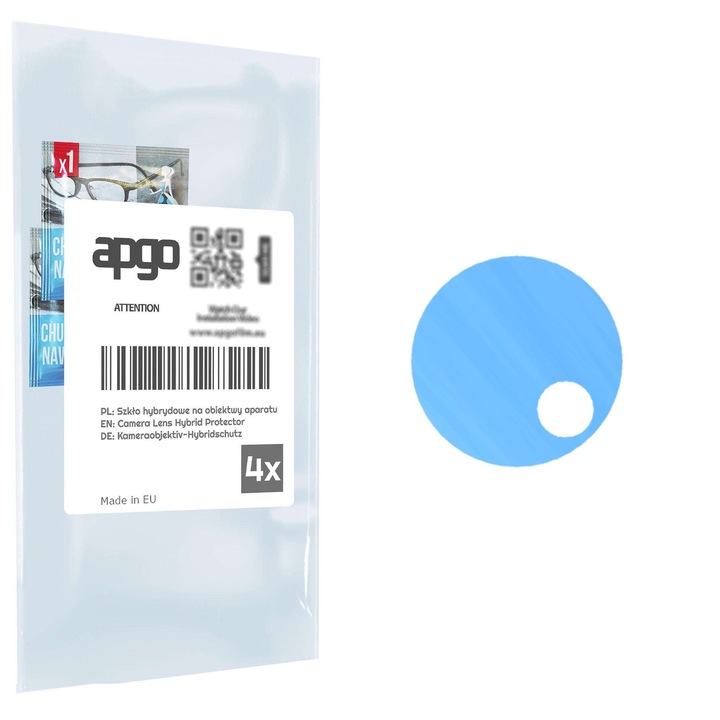 Folie de protectie pentru camera foto Sticla hibrida de protectie pentru Nokia 7.2, inlocuitor de sticla calita, fara crapaturi