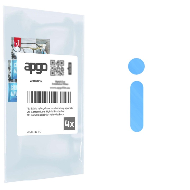 Folie de protectie pentru camera foto Sticla hibrida de protectie pentru Motorola One Fusion, inlocuitor de sticla calita, fara crapaturi