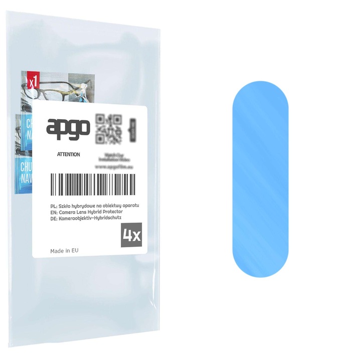 Folie de protectie pentru camera foto Sticla hibrida de protectie pentru Oppo Reno3 Youth, inlocuitor de sticla calita, fara crapaturi