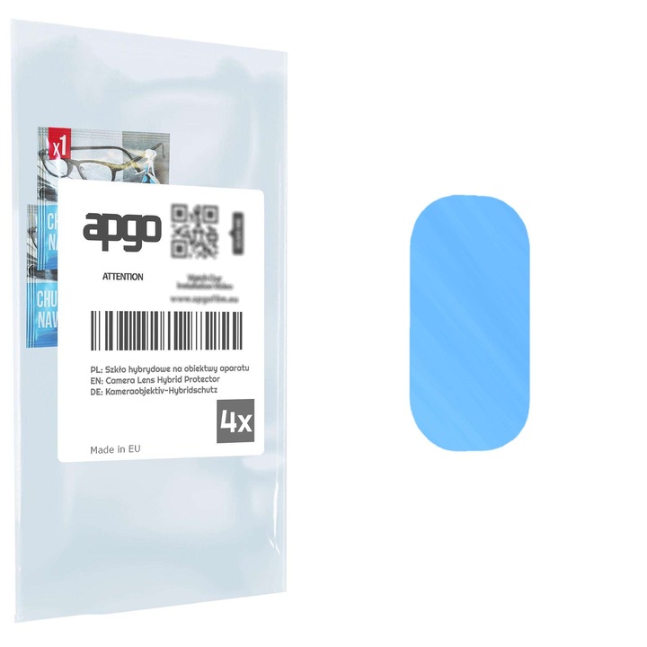 Folie de protectie pentru camera foto Sticla hibrida de protectie pentru Samsung Galaxy A20, inlocuitor de sticla calita, fara crapaturi