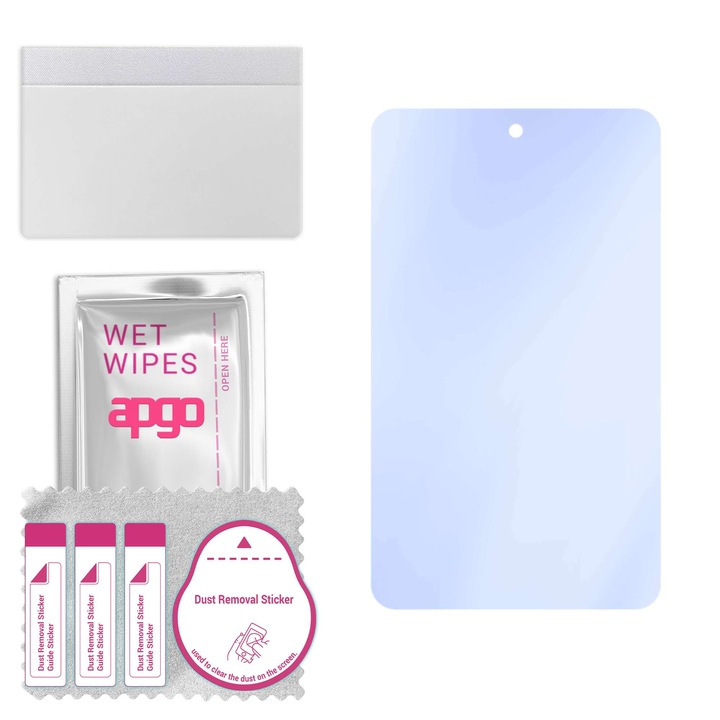 Apgo Hybrid Glass 9H Screen Protector for Alcatel 3T 8, tempered glass substitute, non-cracking