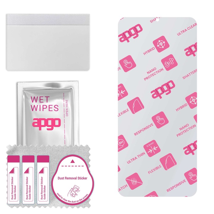 Folie de protectie din sticla hibrida pentru Oppo A77 5G, inlocuitor de sticla calita, fara crapaturi