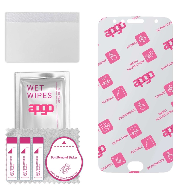 Защитно фолио Hybrid glass за Motorola Moto G5S Plus, смяна на закалено стъкло, без пукнатини