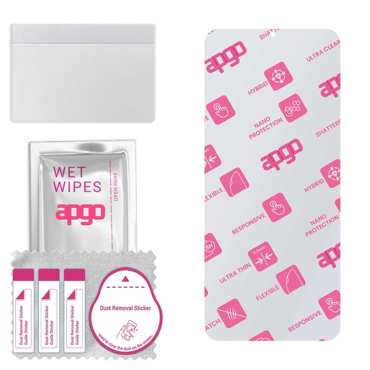 Folie de protectie din sticla hibrida pentru Oppo A77 4G, inlocuitor de sticla calita, fara crapaturi