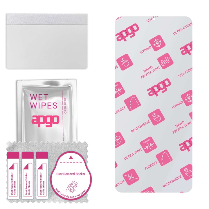 Folie de protectie din sticla hibrida pentru Oppo A56 5G, inlocuitor de sticla calita, fara crapaturi