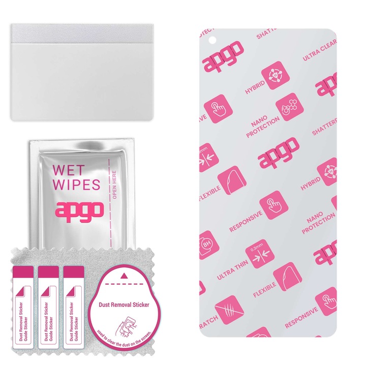 Folie de protectie din sticla hibrida pentru Oppo Reno7 SE 5G, inlocuitor de sticla calita, fara crapaturi